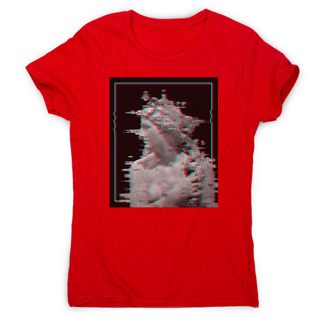 Glitch statue women's t-shirt - Graphic Gear