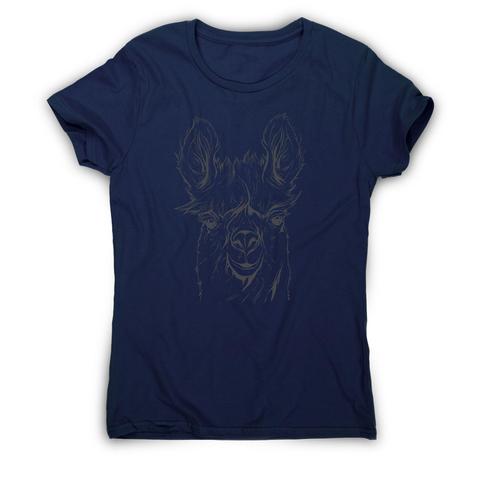 Llama line art women's t-shirt - Graphic Gear