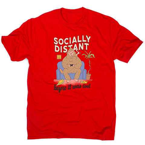 Socially distant bigfoot men's t-shirt - Graphic Gear