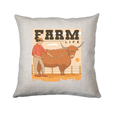 Farm life quote cushion cover pillowcase linen home decor - Graphic Gear