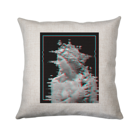 Glitch statue cushion cover pillowcase linen home decor - Graphic Gear