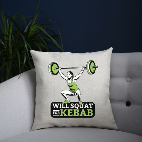 Squat for kebab cushion cover pillowcase linen home decor - Graphic Gear
