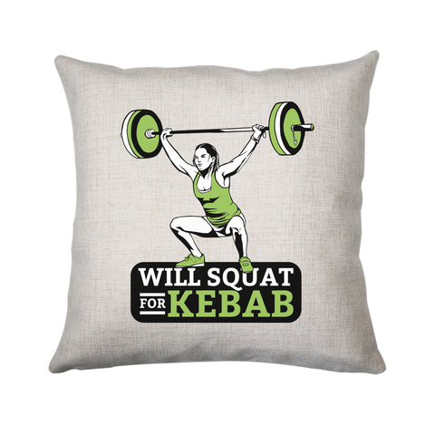 Squat for kebab cushion cover pillowcase linen home decor - Graphic Gear