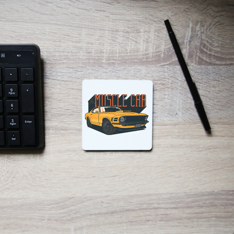 Muscle car coaster drink mat - Graphic Gear