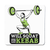 Squat for kebab coaster drink mat - Graphic Gear