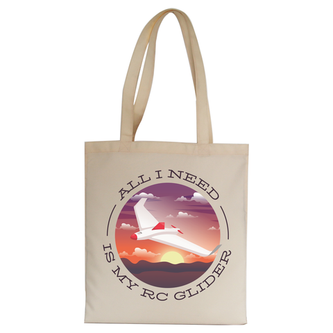 Rc glider tote bag canvas shopping - Graphic Gear