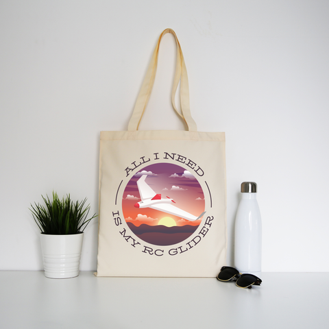 Rc glider tote bag canvas shopping - Graphic Gear
