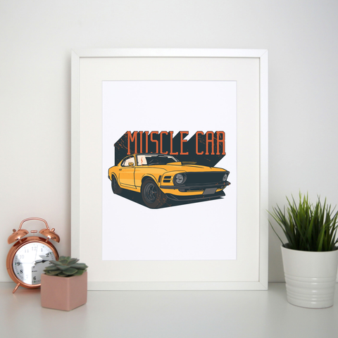 Muscle car print poster wall art decor - Graphic Gear
