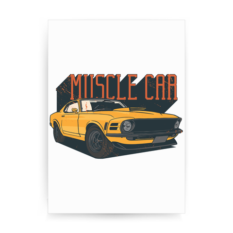 Muscle car print poster wall art decor - Graphic Gear