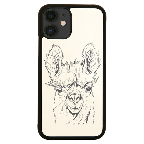 Llama line art iPhone case cover 11 11Pro Max XS XR X - Graphic Gear