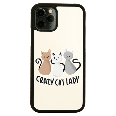 Crazy cat lady iPhone case cover 11 11Pro Max XS XR X - Graphic Gear