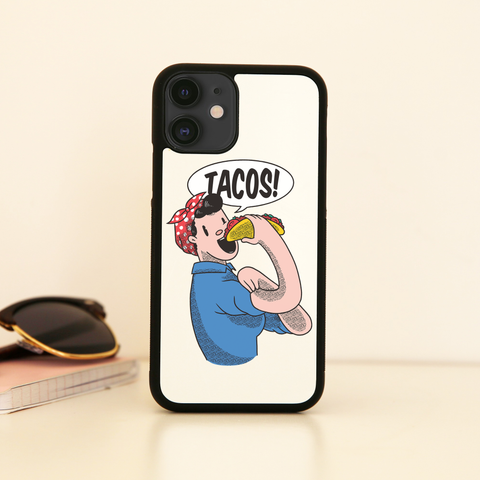 Tacos riverter girl iPhone case cover 11 11Pro Max XS XR X - Graphic Gear