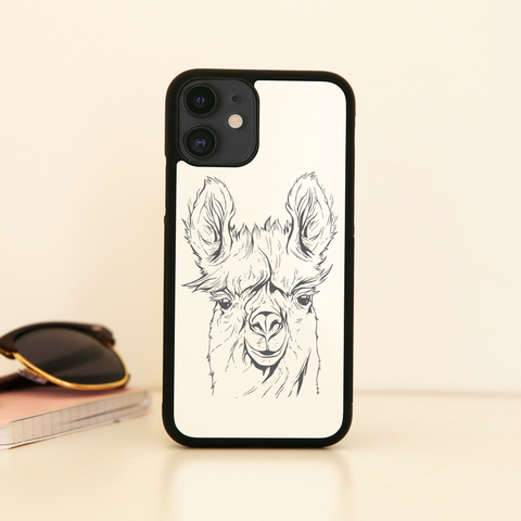 Llama line art iPhone case cover 11 11Pro Max XS XR X - Graphic Gear