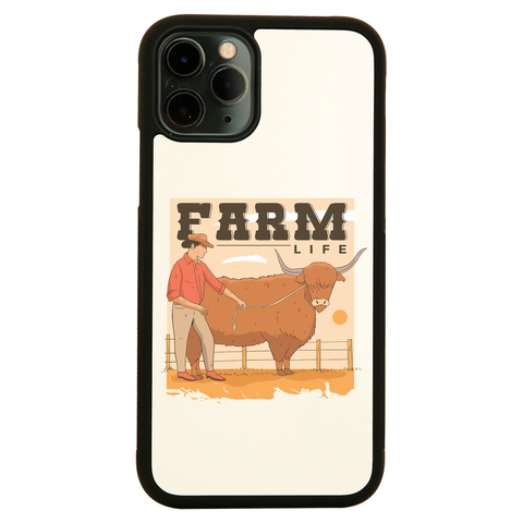 Farm life quote iPhone case cover 11 11Pro Max XS XR X - Graphic Gear