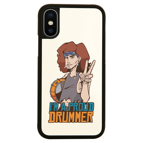 Proud drummer iPhone case cover 11 11Pro Max XS XR X - Graphic Gear