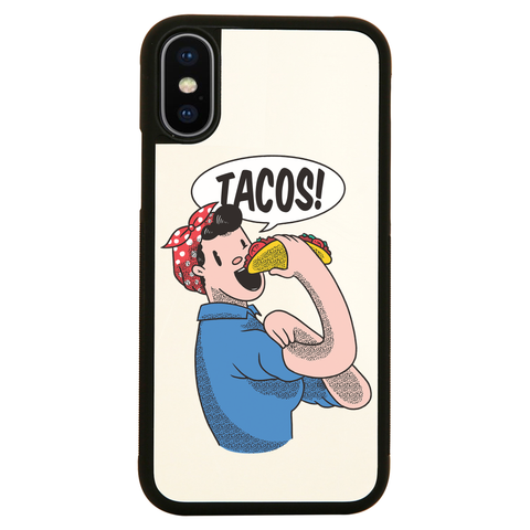 Tacos riverter girl iPhone case cover 11 11Pro Max XS XR X - Graphic Gear