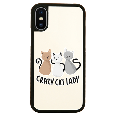 Crazy cat lady iPhone case cover 11 11Pro Max XS XR X - Graphic Gear