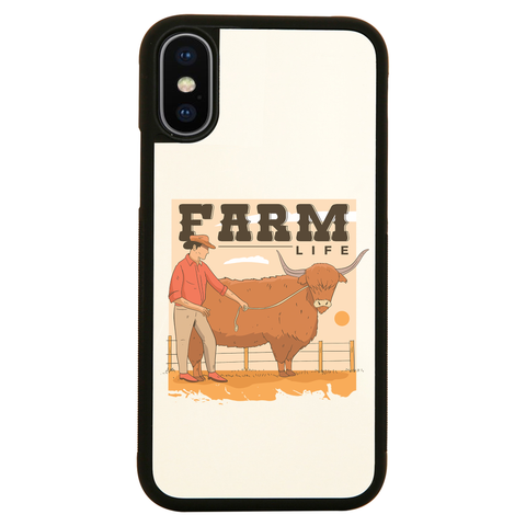 Farm life quote iPhone case cover 11 11Pro Max XS XR X - Graphic Gear