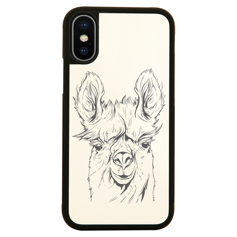 Llama line art iPhone case cover 11 11Pro Max XS XR X - Graphic Gear