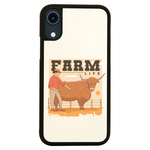 Farm life quote iPhone case cover 11 11Pro Max XS XR X - Graphic Gear