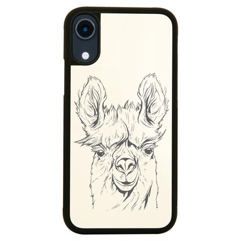 Llama line art iPhone case cover 11 11Pro Max XS XR X - Graphic Gear
