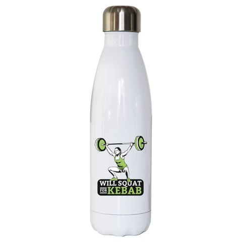 Squat for kebab water bottle stainless steel reusable - Graphic Gear