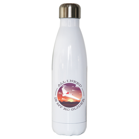 Rc glider water bottle stainless steel reusable - Graphic Gear