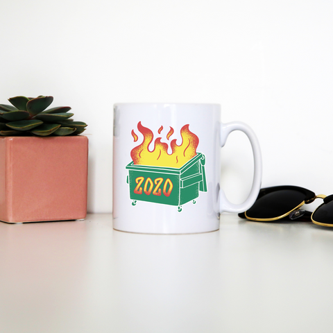 Dumpster fire mug coffee tea cup - Graphic Gear