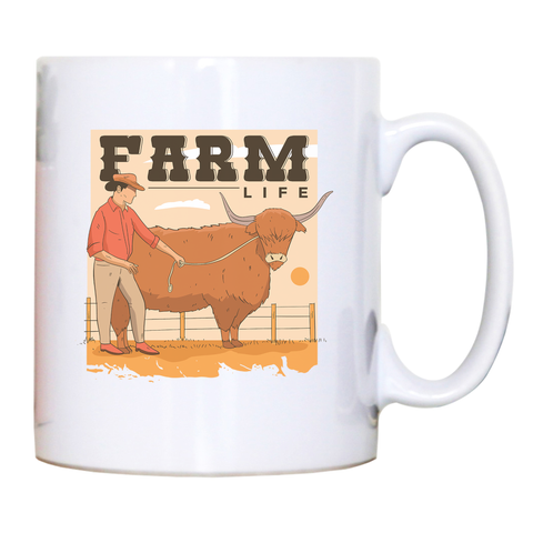 Farm life quote mug coffee tea cup - Graphic Gear