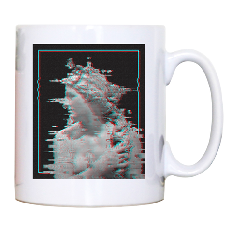 Glitch statue mug coffee tea cup - Graphic Gear
