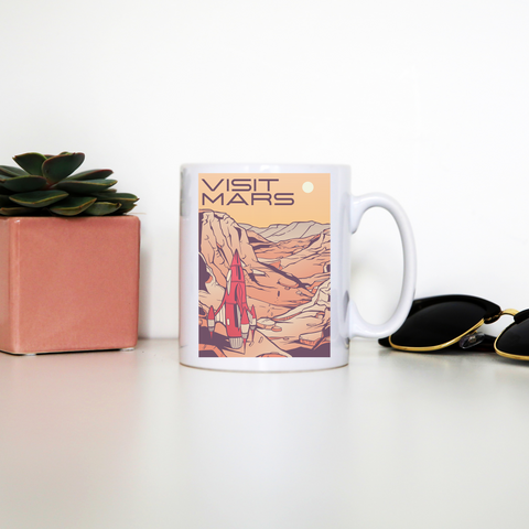 Visit mars mug coffee tea cup - Graphic Gear