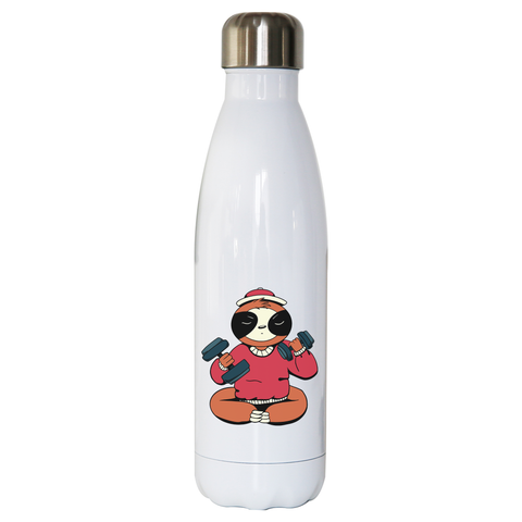 Sloth exercise water bottle stainless steel reusable - Graphic Gear