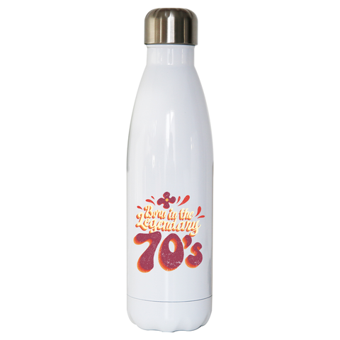 Legendary 70s water bottle stainless steel reusable - Graphic Gear