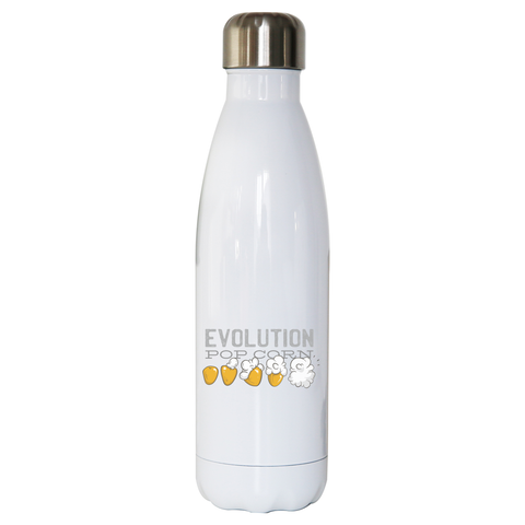 Pop corn evolution water bottle stainless steel reusable - Graphic Gear