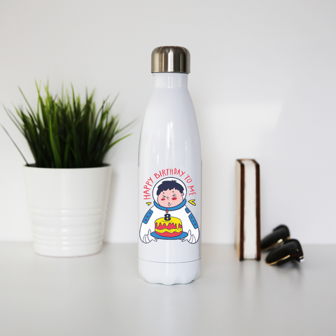 Birthday astronaut water bottle stainless steel reusable - Graphic Gear
