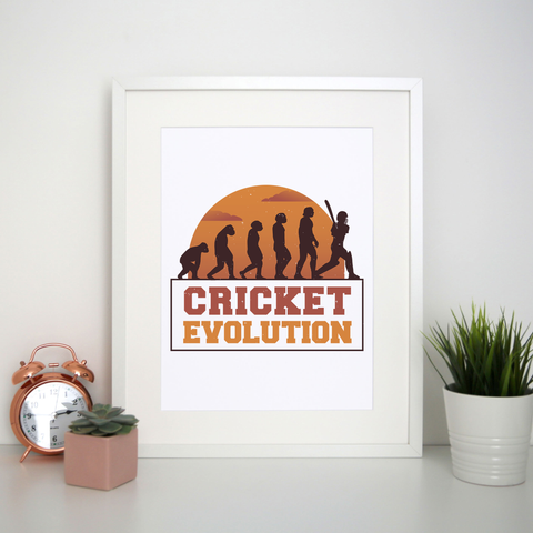 Cricket evolution print poster wall art decor - Graphic Gear