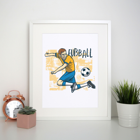 Soccer German print poster wall art decor - Graphic Gear