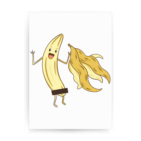 Naked banana print poster wall art decor - Graphic Gear