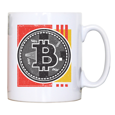 Bitcoin abstract mug coffee tea cup - Graphic Gear