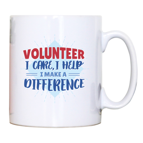 Volunteer lettering mug coffee tea cup - Graphic Gear