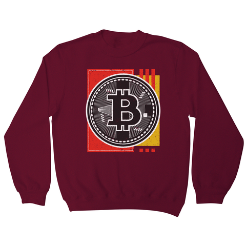 Bitcoin abstract sweatshirt - Graphic Gear
