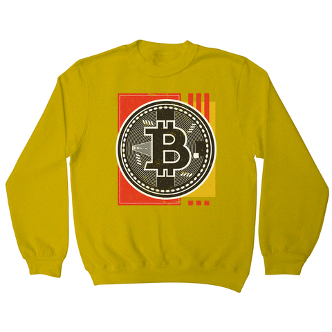 Bitcoin abstract sweatshirt - Graphic Gear