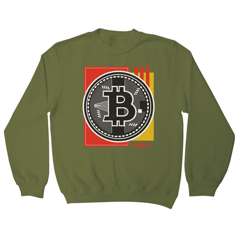 Bitcoin abstract sweatshirt - Graphic Gear