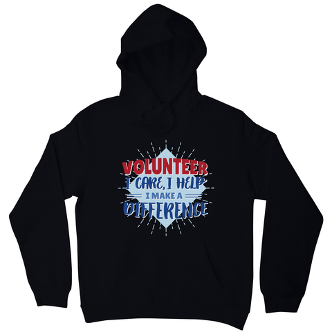 Volunteer lettering hoodie - Graphic Gear