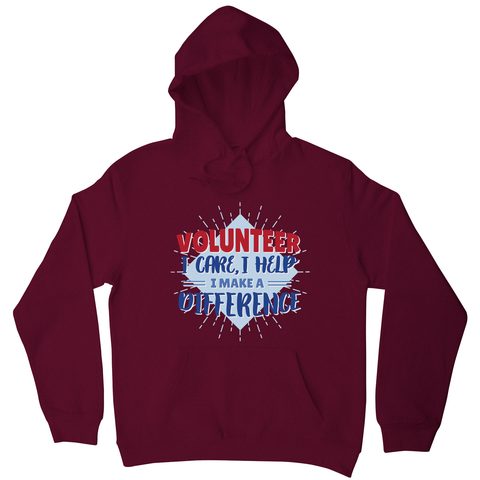 Volunteer lettering hoodie - Graphic Gear