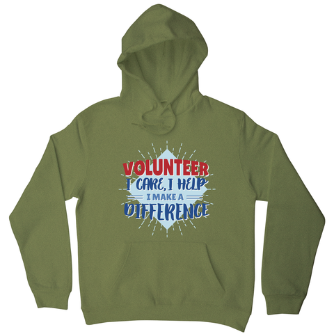 Volunteer lettering hoodie - Graphic Gear