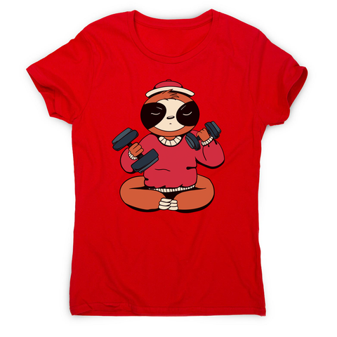 Sloth exercise women's t-shirt - Graphic Gear