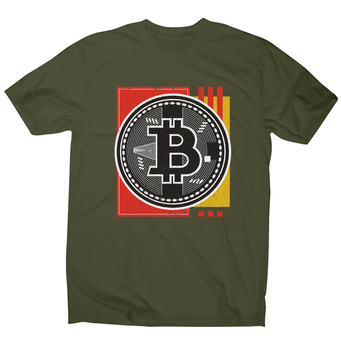 Bitcoin abstract men's t-shirt - Graphic Gear