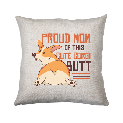 Corgi mom cushion cover pillowcase linen home decor - Graphic Gear