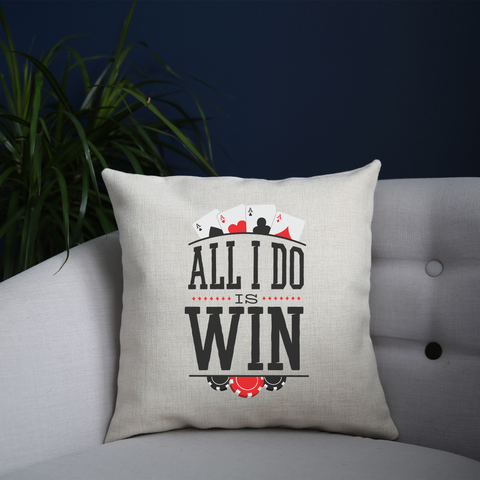 All I do is win cushion cover pillowcase linen home decor - Graphic Gear